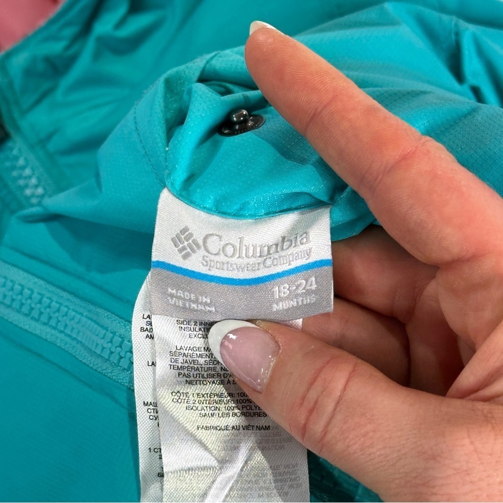 Columbia toddler winter jacket insulated reversible hooded 18–24M - Picture 5 of 13